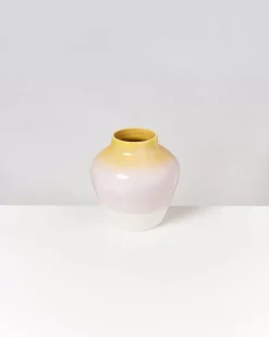 Motel a Miio Madalin^Madalin Vase Gelb Rosa Gesprenkelt