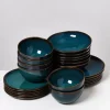 Motel a Miio Geschirr Sets^Melides Oceanblue - 24 Teiliges Set