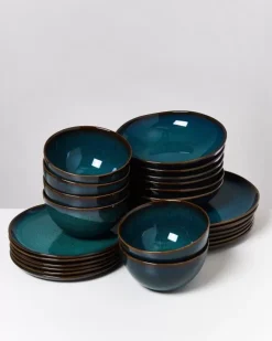 Motel a Miio Geschirr Sets^Melides Oceanblue - 24 Teiliges Set