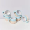 Motel a Miio 6 Teilige Sets^Nodoa 6Er Set Tasse Blue Dipped