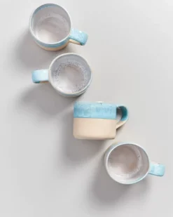 Motel a Miio 4 Teilige Sets^Nodoa 4Er Set Tasse Blue Dipped