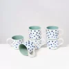 Motel a Miio 6 Teilige Sets^Nodoa 6Er Set Tasse Mint Mit Punkten