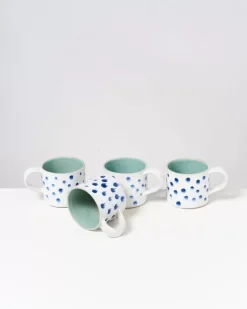 Motel a Miio Tassen & Becher Sets^Nodoa 4Er Set Tasse Mint Mit Punkten