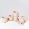 Motel a Miio Tassen & Becher^Nodoa 6Er Set Tasse Rosa Gelb Gestreift