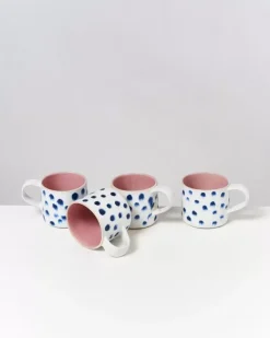 Motel a Miio Tassen & Becher Sets^Nodoa 4Er Set Tasse Rosa Mit Punkten
