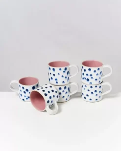 Motel a Miio Tassen & Becher^Nodoa 6Er Set Tasse Rosa Mit Punkten