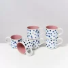 Motel a Miio Tassen & Becher Sets^Nodoa 6Er Set Tasse Rosa Mit Punkten