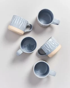 Motel a Miio Tassen & Becher^Nodoa Tasse Grau Weis Gestreift