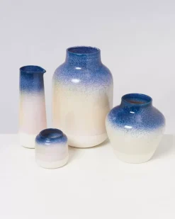 Motel a Miio Nuno L^Nuno Vase L Blau Rosa Gesprenkelt