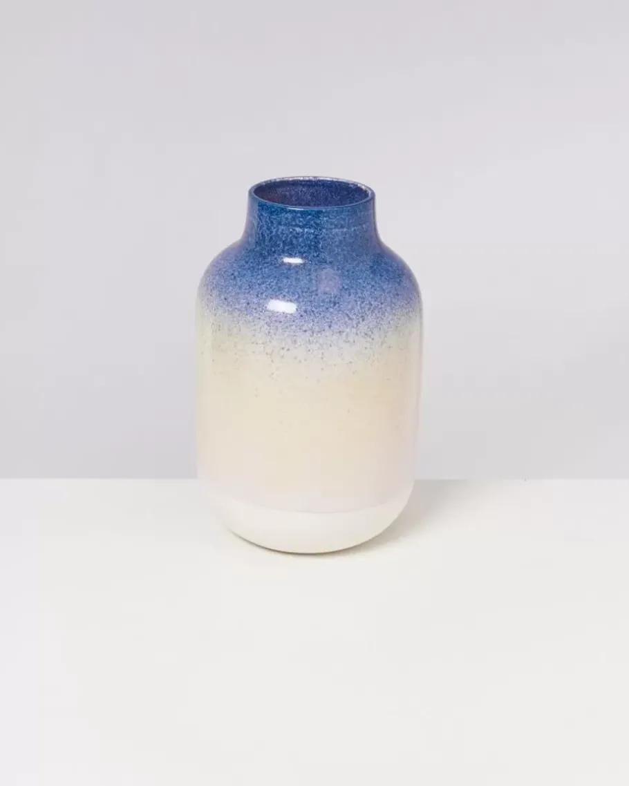 Motel a Miio Vasen^Nuno Vase L Blau Rosa Gesprenkelt