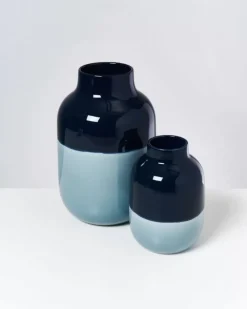 Motel a Miio Vasen^Nuno Vase L Navy Hellblau
