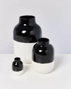 Motel a Miio Vasen^Nuno Vase M Schwarz Weis